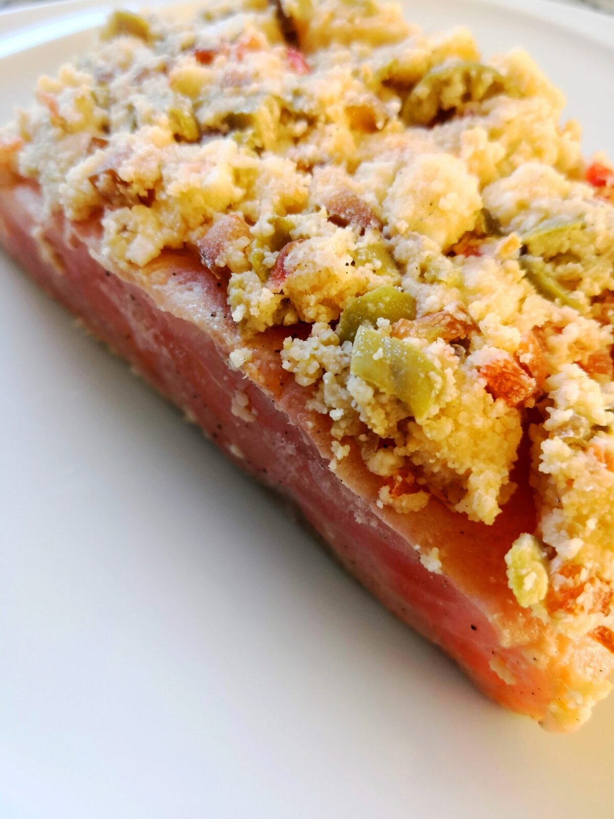 Salmón con costra mediterránea (2p)