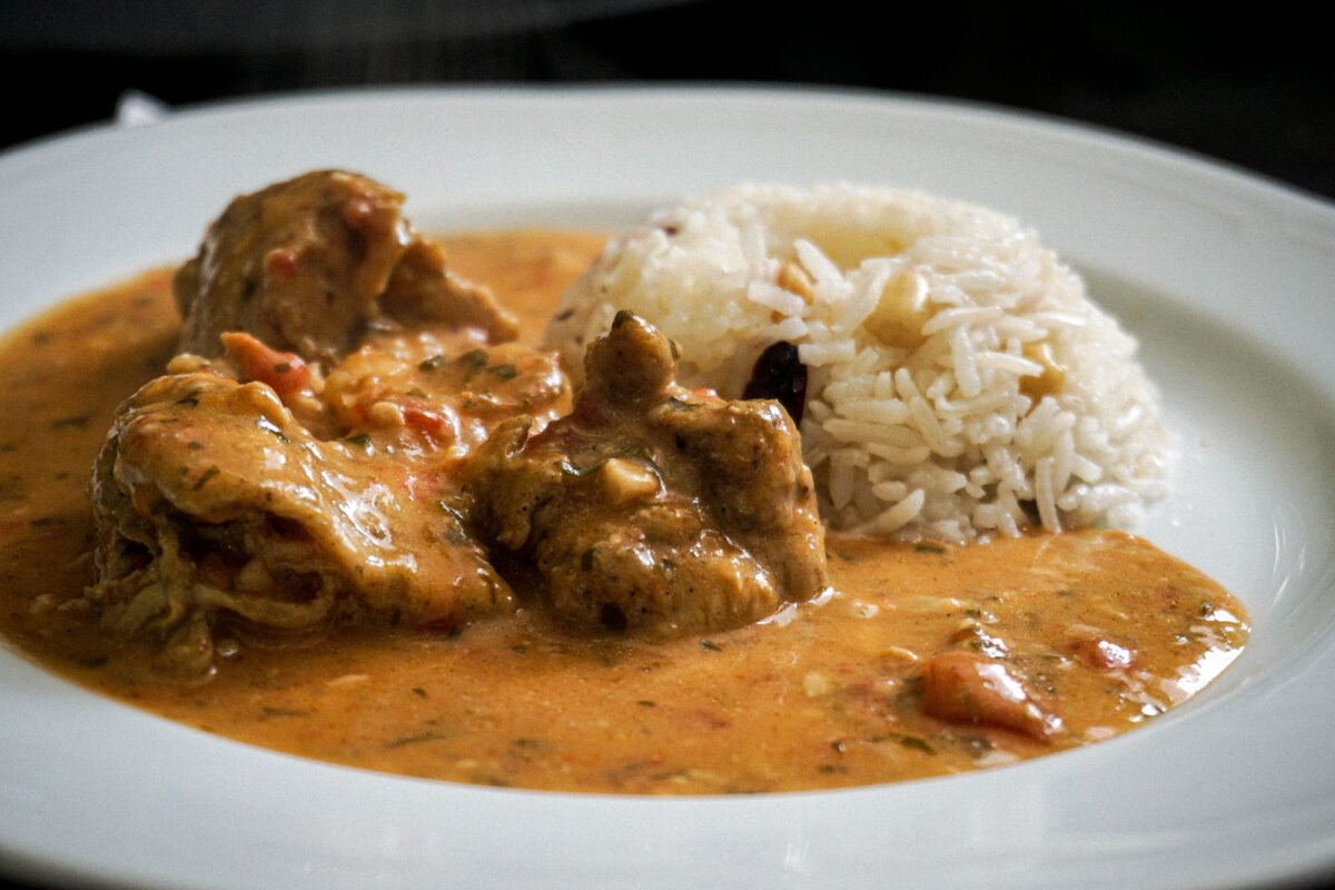 Curry de pollo con Camarones Ec. (2 porciones)