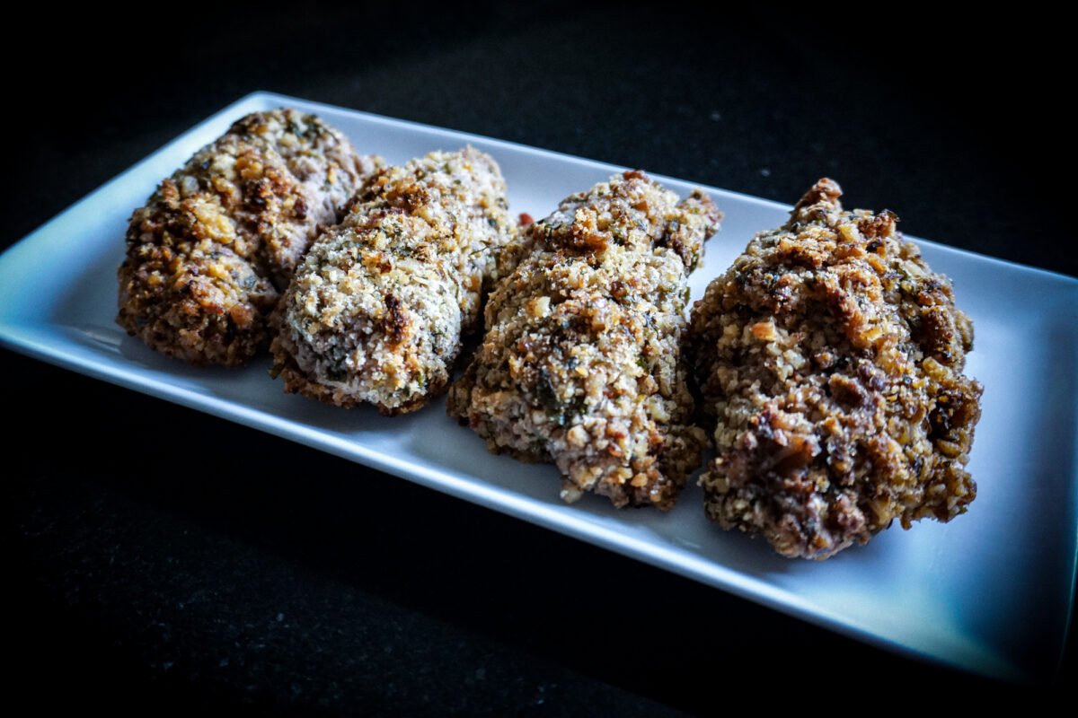 Filetitos de pollo nogado (2 porciones)