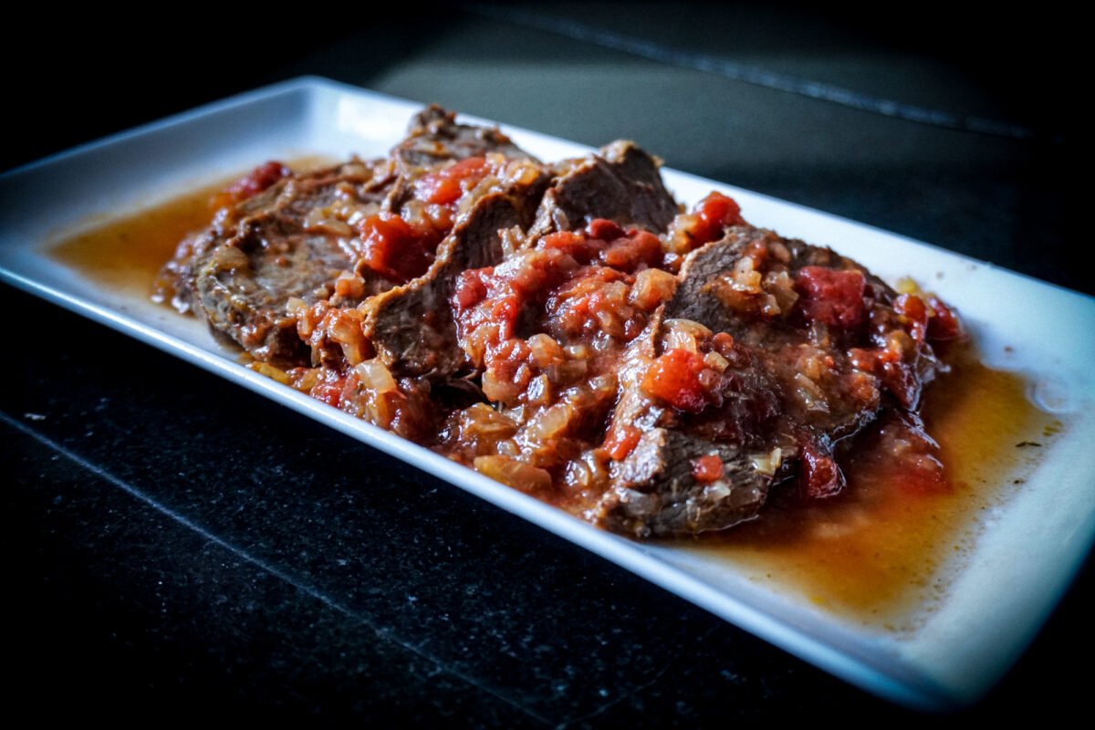 Punta picana con salsa de tomates natural (2 porciones)